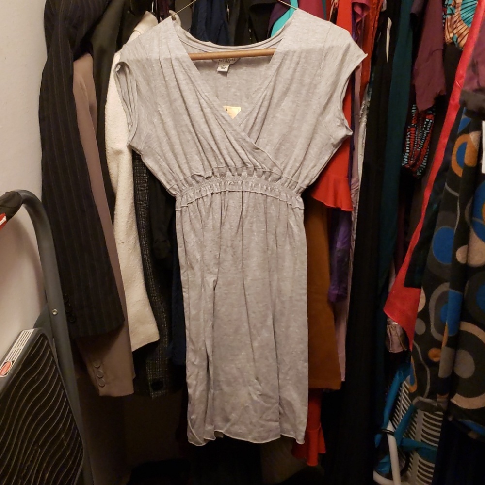 Gray cotton dress